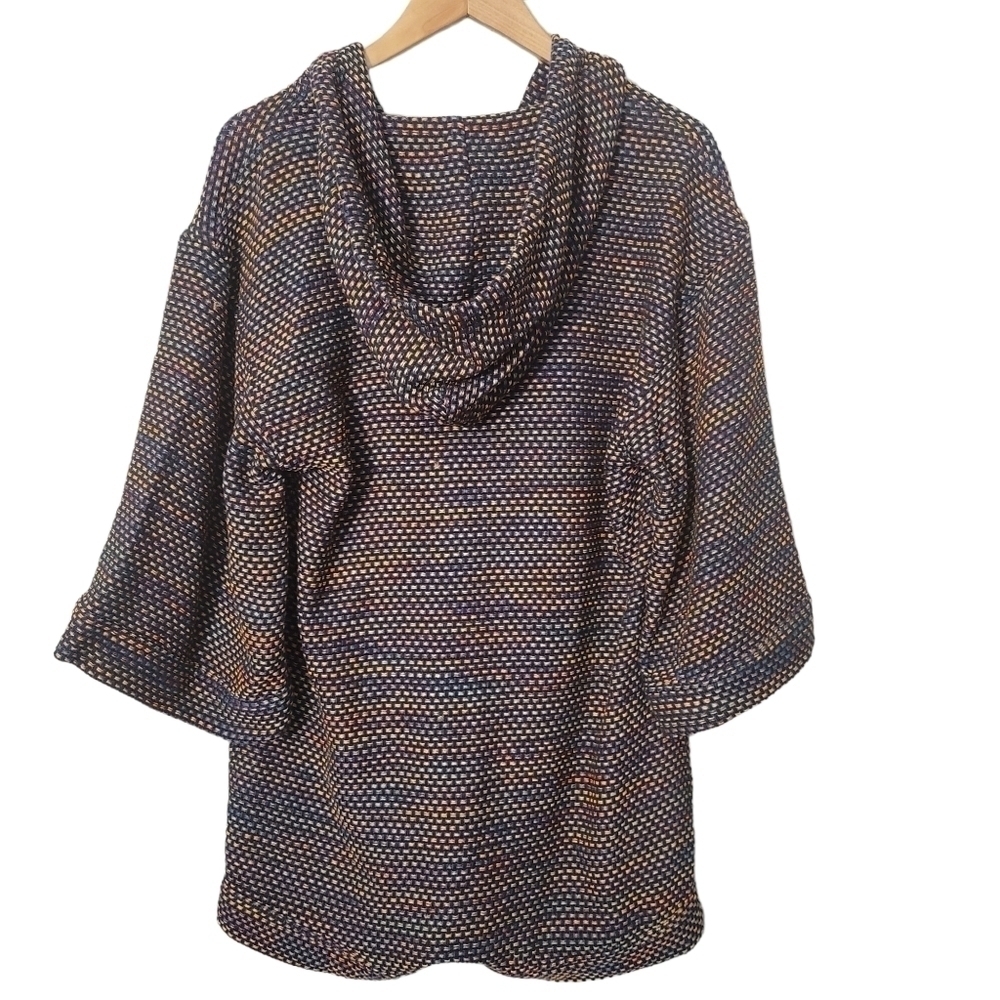 Warm Black Multi Rainbow Hooded Playa Romper - Picture 3 of 12